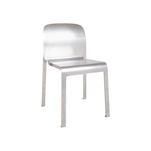 Stuhl Rivet Chair metall / Handgehämmert - Frama  - Rohes Aluminium - Rohes Aluminium