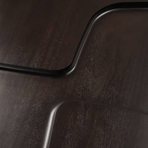 Table basse Brutalist bois marron / 143 x 75 x H 37 cm - Ethnicraft - Acajou brun rose - Acajou massif teinté