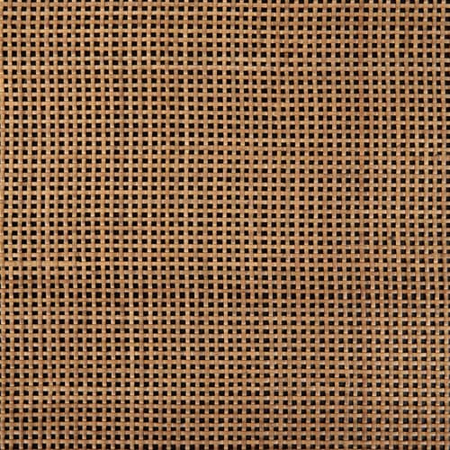 Table d\'appoint Panel bois marron / 45 x 45 x H 50 cm - Teck & rotin - Ethnicraft - Teck brun foncé / Rotin - Rotin, Teck massif