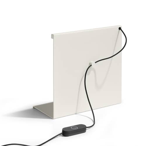 LBM LED Table lamp metal white / LED - L 22.5 x H 22 cm - Hay - Creamy white - Steel
