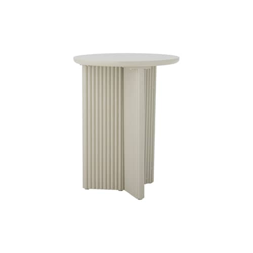 Tavolino d\'appoggio Edith legno bianco / Ø 40 x H 50 cm - Bloomingville - Bianco - Pino laccato