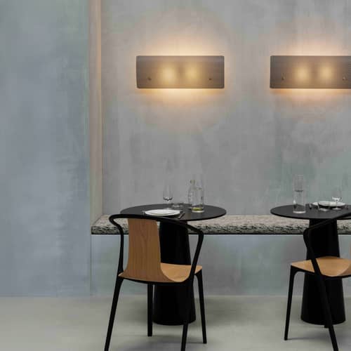 G320 CL2 Wall light with plug metal black / Perforated - L 70 cm / 1954 Reissue by Pierre Guariche - SAMMODE STUDIO - Black - Brass, Perforated steel