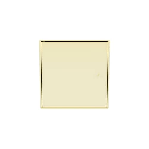Wandablage Montana Mini 1003 holz gelb / Rechte Tür - 35 x 35 x T 25 cm - MONTANA - Kamille 159 - lackierte Holzfaserplatte