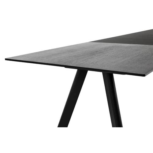 Zubehör  holz schwarz / Für Ausziehtisch CPH 30 - L 50 cm - Hay - Schwarz - Furnier, Linoleum