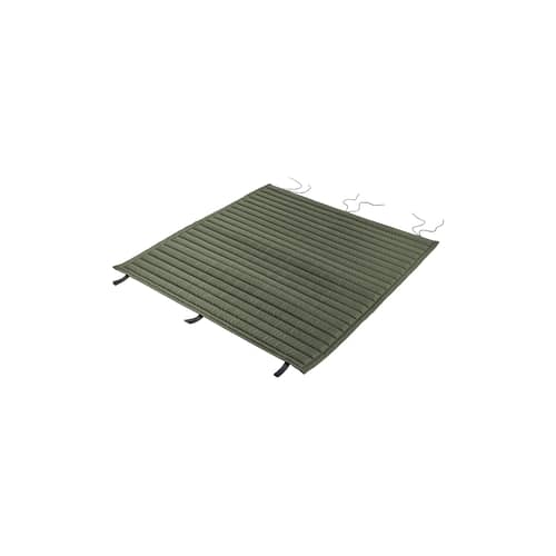  Accessory textile green / Integral Cushion - For Bench with backrest Palissade Dining L 128 cm - Hay - Olive - Foam