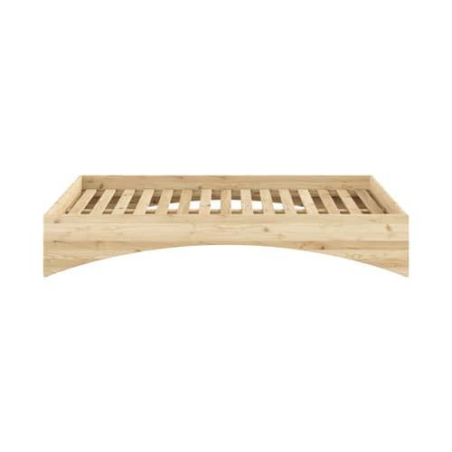 Doppelbett Orbit holz natur / Für Matratze 140 x 200 cm - KARUP - Für Matratze 140 x 200 cm - FSC-zertifiziertes Massivholz Kiefer
