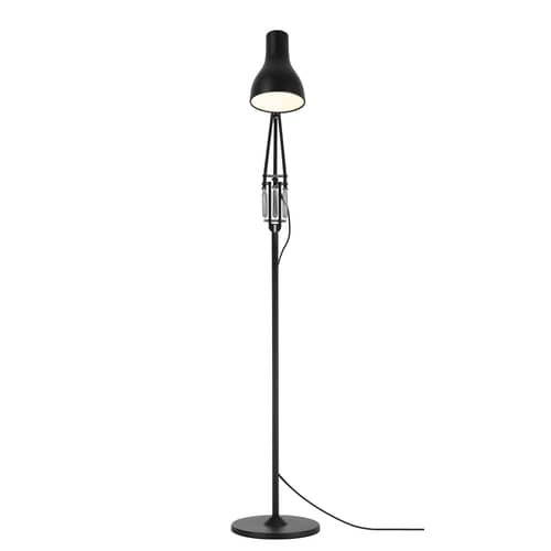 Type 75 Floor lamp metal black - Anglepoise - Jet black - Aluminium, Cast iron, Steel