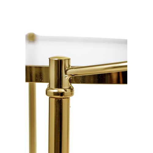 Servierwagen Gold glas gold transparent metall - Bloomingville - Transparent & goldfarben - Einscheiben-Sicherheitsglas, Metall