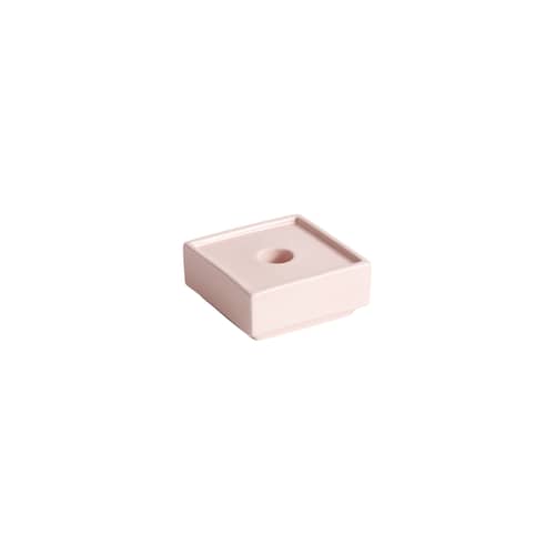 Kerzenleuchter Mattone keramik rosa / Small - 9,4 x 9,4 cm - Hay - Rosa - Sandstein
