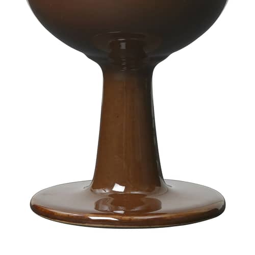Verre à vin Floccula céramique marron / Grès - Ferm Living - Terre - Grès