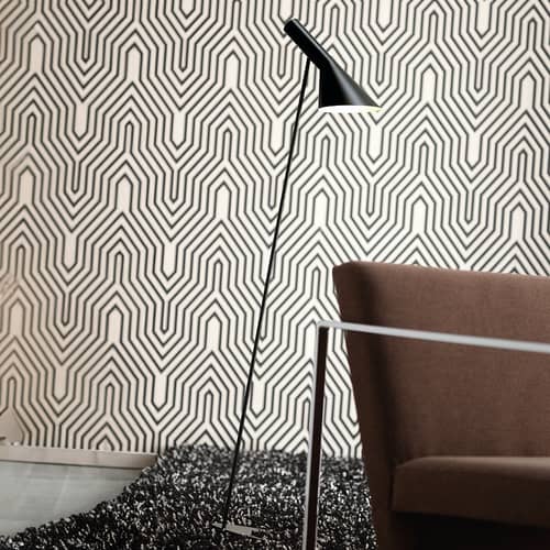 Lampadaire AJ / H 130 cm - Arne Jacobsen, 1960 - Louis Poulsen - Noir - Acier, Fonte de zinc