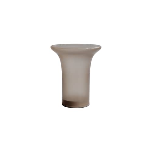 Beistelltisch Trumpet Tall glas grau / Ø 35 x H 40 cm - 101 COPENHAGEN - Rauch Wüste - mundgeblasenes Glas