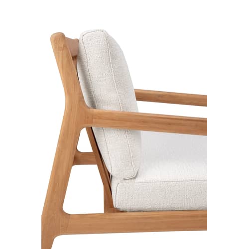 Fauteuil Ethnicraft En Teck Massif - Style Ethnique, Marron, Inclinable