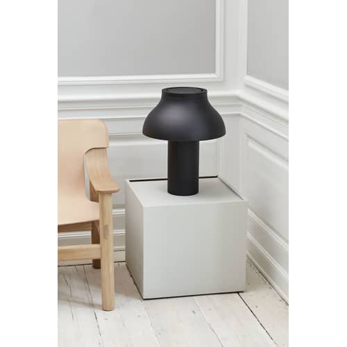 Lampe de table PC Large / H 50 cm - Hay - Noir - Aluminium anodisé