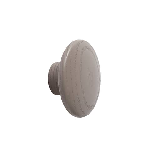 Patère The Dots Wood XS / Bois - Ø  6,5 cm - Muuto - Taupe - Frêne teinté