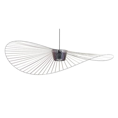 Pendelleuchte Vertigo plastikmaterial schwarz Groß / Ø 200 cm - Constance Guisset, 2010 - Petite Friture - Käferschwarz (irisierendes Schwarz) - Glasfaser, Polyurhethan