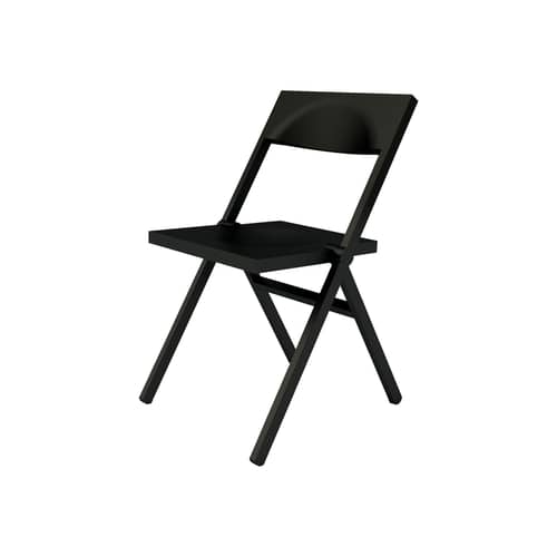 Chaise pliante Piana / David Chipperfield, 2011 - Alessi - Noir - Polypropylène chargé de fibre de verre