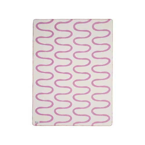 Plaid Swirl tessuto viola / 150 x 200 cm - NOO.MA - Lillà fluff - Acrilico, Cotone, Poliestere