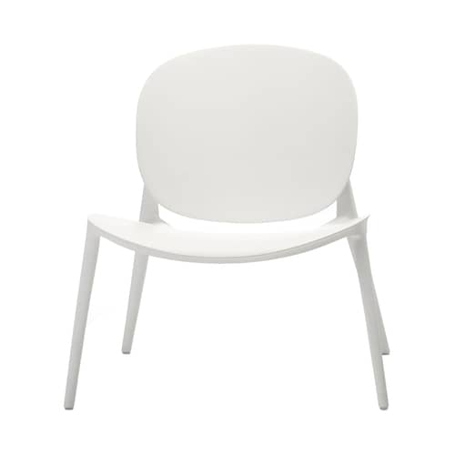 Poltrona bassa Be Bop materiale plastico bianco / Outdoor - Kartell - Bianco - Polipropilene