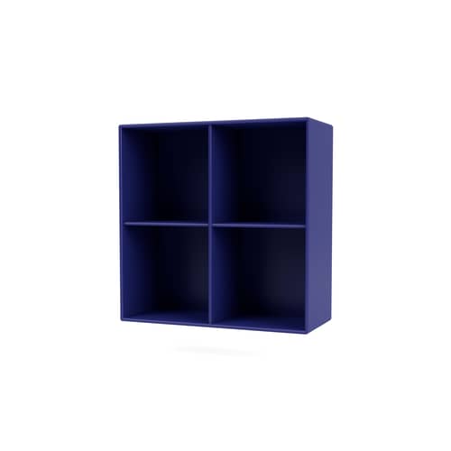 Rangement mural Show bois bleu / L 69,6 x P 30 x H 69,6 cm - MONTANA - Monarch 135 - MDF laqué
