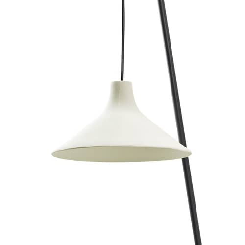 Wandleuchte mit Stromkabel Seam Small keramik weiß / H 75 cm - Serax - H 75 cm / Off-White - Porzellan, Stahl