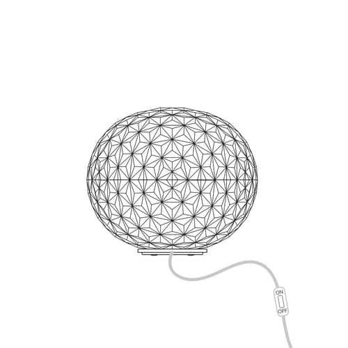 Mini Planet LED Table lamp plastic material transparent / LED - Ø 16 x H 14 cm - Kartell - Crystal - PMMA