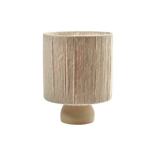 Tischleuchte Heritage textil beige / H 66,5 cm - Serax - Beige - Keramik, Wolle