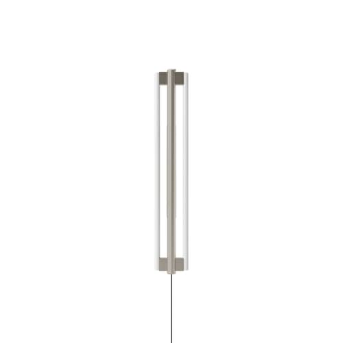 Applique avec prise Eiffel Double métal / H 100 cm - Frama - H 100 cm - Acier inoxydable