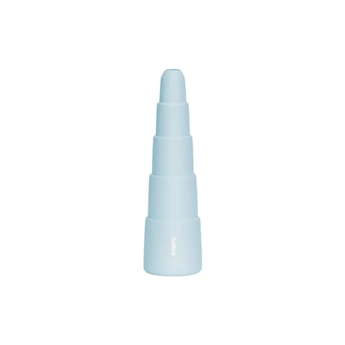 Bougeoir Spire métal bleu Step / H 26 cm - Fatboy - Bleu givré - Aluminium