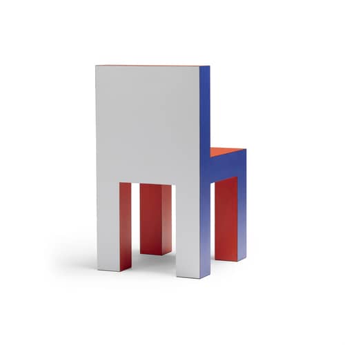 Chaise enfant Tagadà Mini - STAMULI - Rouge / Bleu / Blanc - Contreplaqué, Stratifié HPL