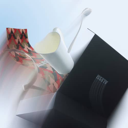 Tea Gift box ceramic white / Cup To + Spoon Big Love - Alessi - White - China, Steel