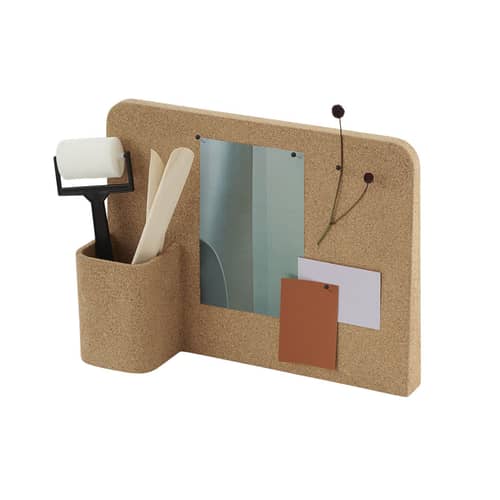 Story Memo board cork beige / Pencil pot - Cork - Muuto - Cork - Cork