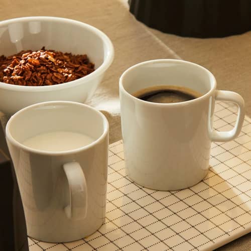 Mug Platebowlcup céramique blanc - Alessi - Blanc - Porcelaine