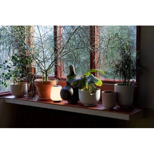 Pot de fleurs Collect SC71 plastique pierre rose / Ø 24 x H 18 cm - Polystone - &tradition - Sienne - Polystone