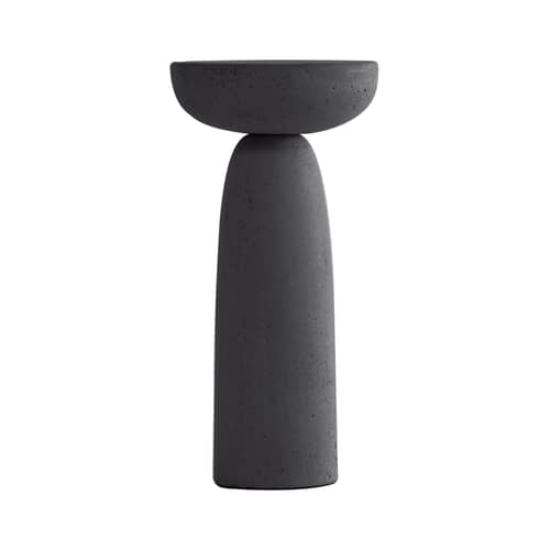 Table d\'appoint Olo Concrete / Ø 30 x H 61 cm - Béton ciré - Mogg - Anthracite - Béton ciré