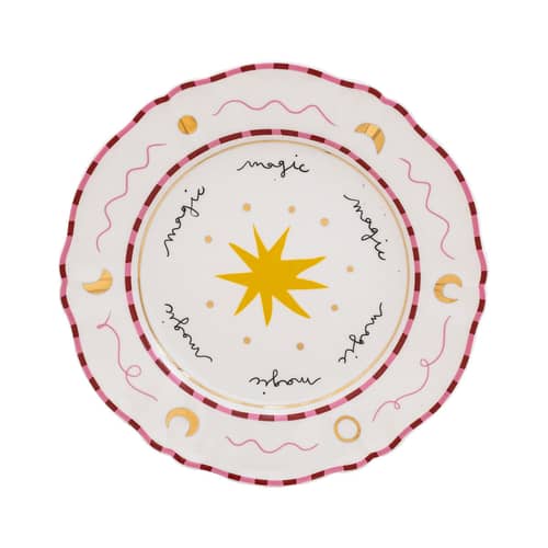 Teller Il frutto della passione - Star keramik rot / Ø 26,5 cm - Bitossi Home - Rosa & rot - Porzellan