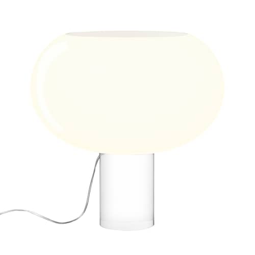 Tischleuchte Buds 2 glas weiß / Ø 41 x H 42 cm - Foscarini - Warmweiß - geblasenes Glas, PMMA