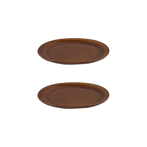 Set de 2 asiettes à dessert Out of Lines / Ø 21 cm - Serax - Ocre - Grès émaillé