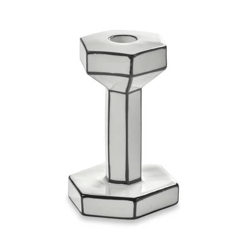 Bougeoir Carte Blanche céramique blanc / Medium - H 15.5 cm - Serax - H 15.5 cm - Porcelaine