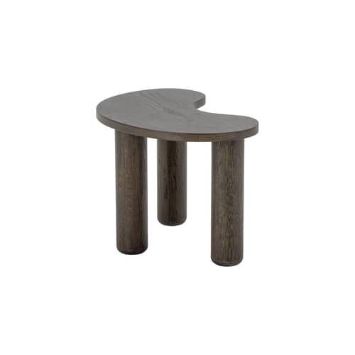 Luppa Coffee table brown natural wood / 53 x 36 x H 35 cm - Rubber wood - Bloomingville - 53 x 36 x H 35 cm / Dark wood - Rubber tree wood