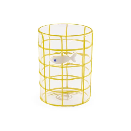Glas Amalfi glas bunt / 4er-Set - Jonathan Adler - 4er-Set bunte Amalfi-Gläser - mundgeblasenes Glas