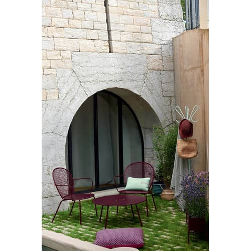 Jardinière Basket métal violet longue / L 119 x H 54 cm - Fermob - Cerise noire - Acier, Aluminium