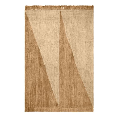 Tapis Studie beige / 200 x 300 cm - Jute tissé main - Ferm Living - 200 x 300 cm / Naturel - Jute