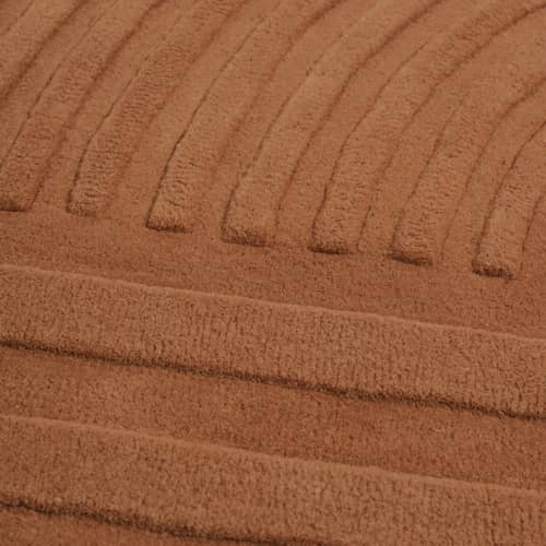 Teppich Relevo textil braun / 200 x 300 cm - Handgetuftet - Muuto - Karamell - Wolle aus Neuseeland