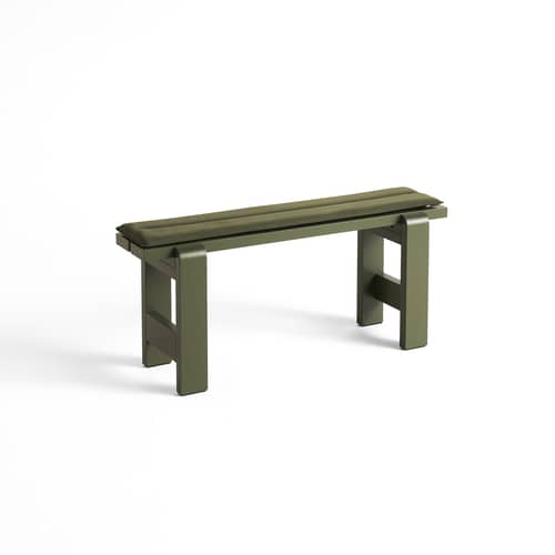 Accessorio  tessuto verde / Cuscino da esterno per panca Weekday - L 111 cm - Hay - Verde oliva - Espanso, Tessuto outdoor