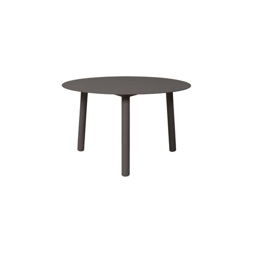Lilo Coffee table metal grey / Ø 60 x H 36 cm - Vincent Sheppard - Fossil grey - Thermolacquered aluminium