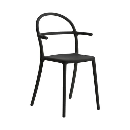 Fauteuil empilable Generic C plastique noir - Kartell - Noir - Polypropylène