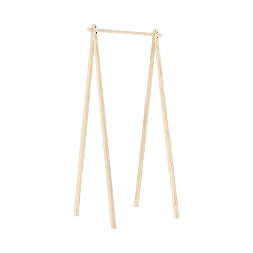 Kleiderständer Hongi holz natur / L 75 cm - KARUP DESIGN - B 75 cm / Pinie Hell - FSC-zertifiziertes Massivholz Kiefer