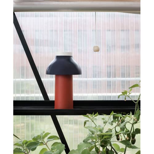 Lampe extérieur sans fil rechargeable PC Portable plastique rouge / Pierre Charpin - Hay - Rouille / Bleu nuit - ABS, Polypropylène
