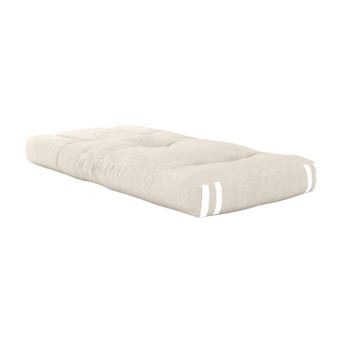 Beistellbett Mini Hippo textil weiß / Beistellbett - KARUP - Leinen 914 - Baumwolle, Mischfasern, Schaumstoff